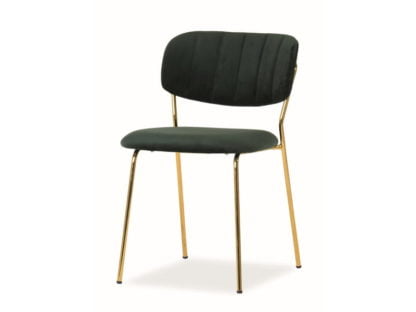 Krzesło Carlo złoty/zielony