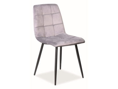Krzesło Mila Velvet Szare