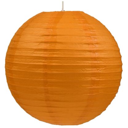 Abażur KULA PAPIEROWA 50 stal papier pomarańczowy 31-88201