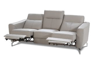 Bogart Design Sofa trzyosobowa z elektryczną funkcją relaks Maybe Skóra - Darmowa Dostawa