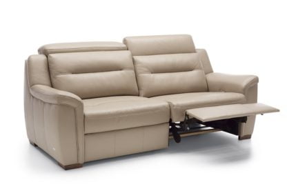 Bydgoskie Meble Sofa z manualną funkcją relaks Salmo 3RF (man) - Darmowa Dostawa