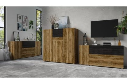 Helvetia Komplet mebli I Power I Satin orzech touchwood 24Z6JE - Darmowa Dostawa