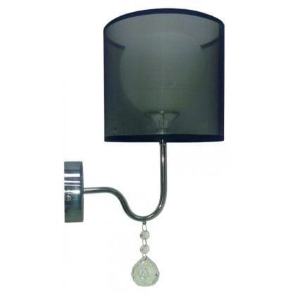 Kinkiet BRAVA CANDELLUX D-22 1X60W E27 czarny 21-26552