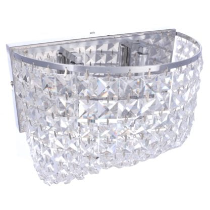 Kinkiet Carmen Azzardo styl glamour kryształ kryształ k9 przeźroczysty 5102-2W clear crystal crystal K9