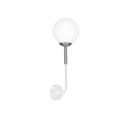 Kinkiet GENEVA WHITE MILAGRO styl nowoczesny metal szkło biały chrom MLP5671
