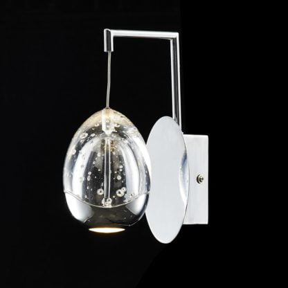 Kinkiet LED Xavier Italux styl nowoczesny stal szkło chrom MB13003023-1A