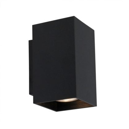 Kinkiet do sypialni SANDY WL SQUARE BLACK ZUMALINE styl nowoczesny aluminium czarny 92698