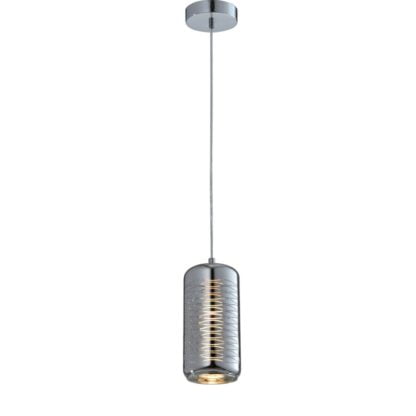 LAMPA WISZĄCA SINA DECOLIGHT styl industrialny stal szkło chrom MD12108-1CH