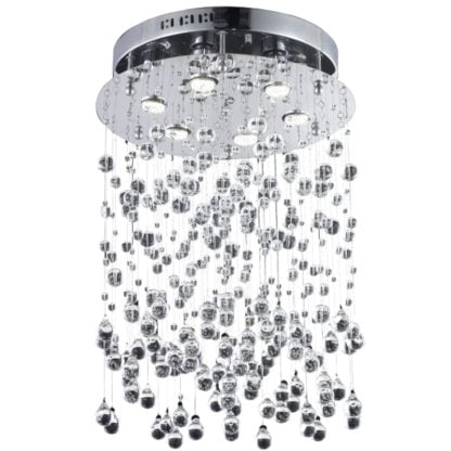 Lampa Przysufitowa Comet Azzardo styl glamour kryształ metal kryształ chrom przeźroczysty MX 9735B-6 metal chrome crystal