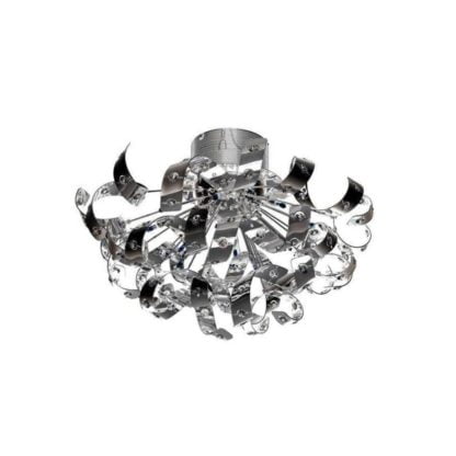 Lampa Przysufitowa Hair 2 Azzardo styl nowoczesny metal kryształ chrom przeźroczysty AZ0171