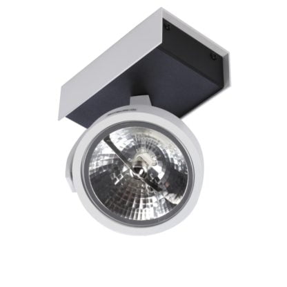 Lampa Przysufitowa Max 1 12v Azzardo styl nowoczesny aluminium biały czarny GM4114-12V White/Black metal aluminium IP20