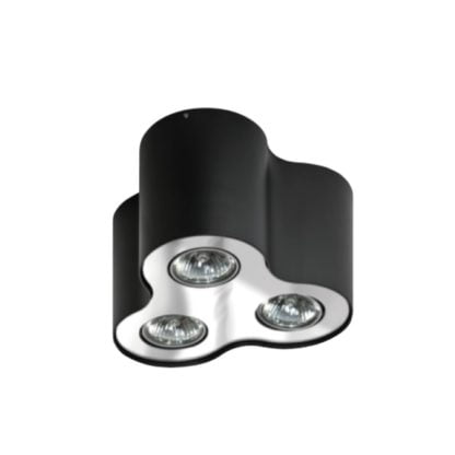 Lampa Przysufitowa Neos 3 Azzardo styl nowoczesny aluminium