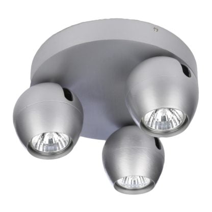 Lampa Przysufitowa Pera 3 Round Spot Azzardo styl nowoczesny aluminium