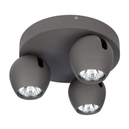 Lampa Przysufitowa Pera 3 Round Spot Azzardo styl nowoczesny aluminium