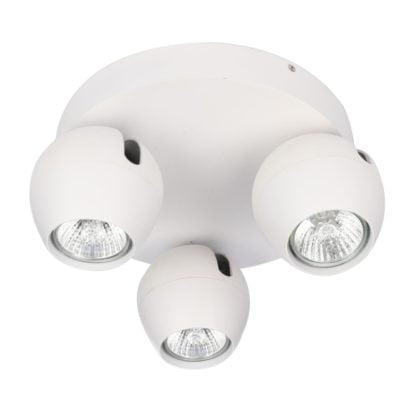 Lampa Przysufitowa Pera 3 Round Spot Azzardo styl nowoczesny aluminium