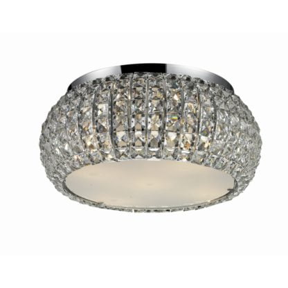 Lampa Przysufitowa Sophia 5 Plafon Azzardo styl glamour / kryształ metal kryształ