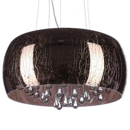 Lampa Przysufitowa/Plafon Buzz Azzardo styl glamour kryształ metal szkło kryształ miedziany 42609-5 copper metal glass/crystal