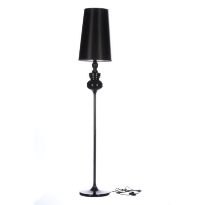 Lampa Stojaca Baroco Azzardo styl glamour kryształ pałacowy dworkowy metal tkanina