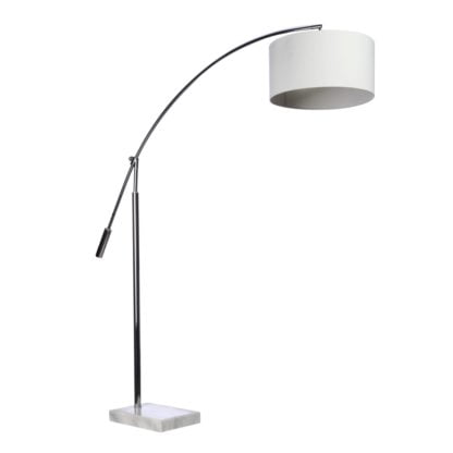 Lampa Stojaca Bianca Azzardo styl nowoczesny metal marmur tkanina