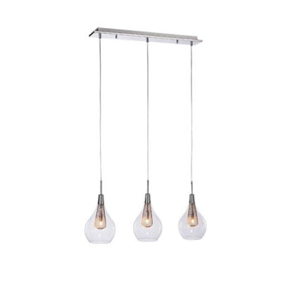 Lampa Wisząca Elektra 3 Line Azzardo Chrom Aluminium