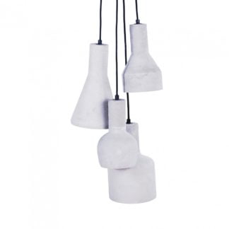 Lampa Wisząca Karina 4 Azzardo styl industrialny beton metal szary CPL-13007