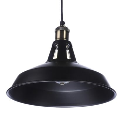 Lampa Wisząca New Axel Azzardo styl industrialny metal czarny FLP131BK