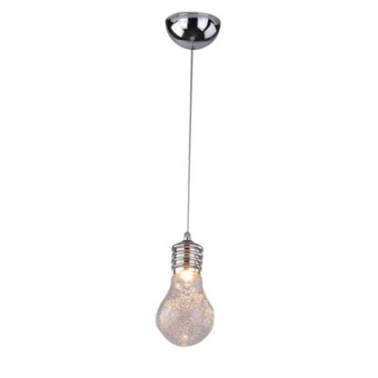 Lampa Wisząca Otus 1 Azzardo styl nowoczesny industrialny szkło metal aluminium chrom MD42536-1
