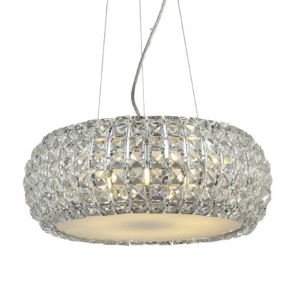 Lampa Wisząca Sophia 3 Azzardo styl glamour kryształ nowoczesny metal kryształ