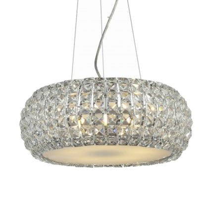 Lampa Wisząca Sophia 6 Azzardo styl glamour kryształ nowoczesny metal kryształ