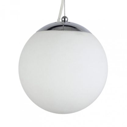 Lampa Wisząca White Ball 50 Azzardo styl nowoczesny szkło metal