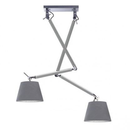 Lampa Wisząca Zyta 2s Azzardo aluminium tkanina