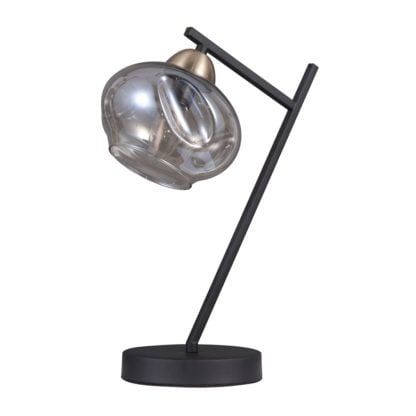 Lampa biurkowa Bastiano ITALUX styl nowoczesny czarny stal szkło TB-43399-1
