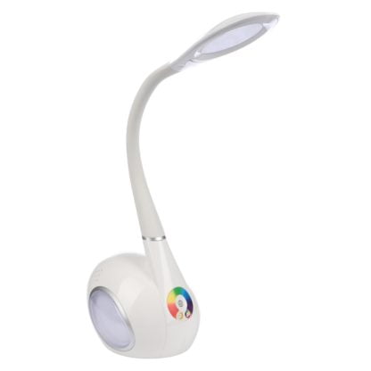 Lampa biurkowa LED Magic Music Nilsen styl dziecko tworzywo sztuczne biały AD001