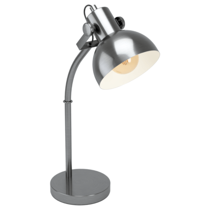 Lampa biurkowa LUBENHAM 1 EGLO styl industrialny stal nikiel 43171