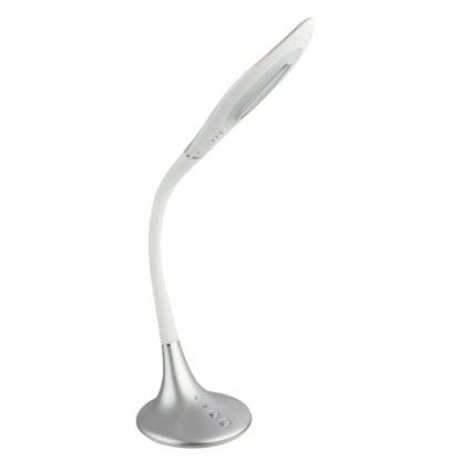 Lampa biurkowa PATTAYA GLOBO styl nowoczesny plastik srebrny 58271S