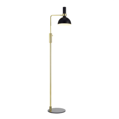 Lampa podłogowa LARRY MARKSLOJD styl nowoczesny metal czarny złoty szczotkowany106972