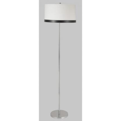 Lampa podłogowa TIDA CANDELLUX 1X60W E27 chrom płótno skóra 51-31320