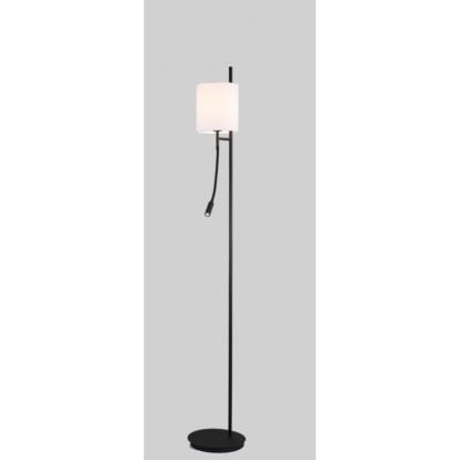 Lampa podłogowa Tokyo LEDEA styl Industrialny tkanina czarny 50602139