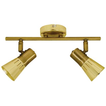 Lampa przysufitowa ARENA CANDELLUX 2x40W R50 E14 złoto patyna 92-84487