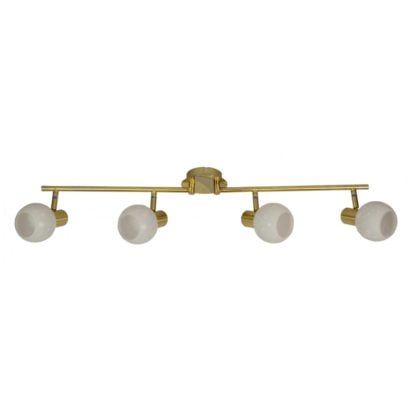 Lampa przysufitowa AVILA CANDELLUX LISTWA 4X40W E14 mosiądz 94-07124