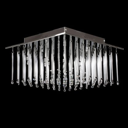 Lampa przysufitowa Angel Italux styl glamour kryształ metal kryształ chrom MX62703-12A