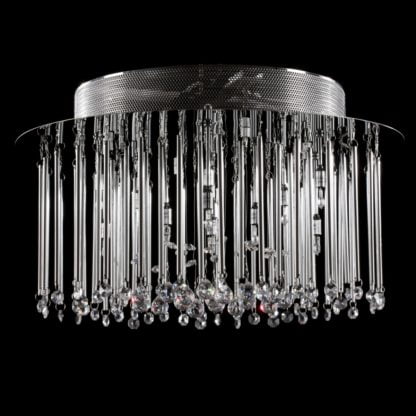 Lampa przysufitowa Angel Italux styl glamour kryształ metal kryształ chrom MX62703-12B