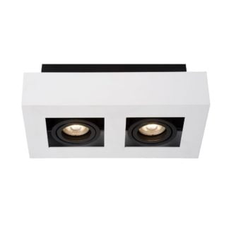 Lampa przysufitowa Casemiro ITALUX styl nowoczesny aluminium stal biały czarny IT8001S2-WH/BK