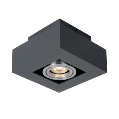 Lampa przysufitowa Casemiro ITALUX styl nowoczesny aluminium stal czarny srebrny IT8002S1-BK/AL