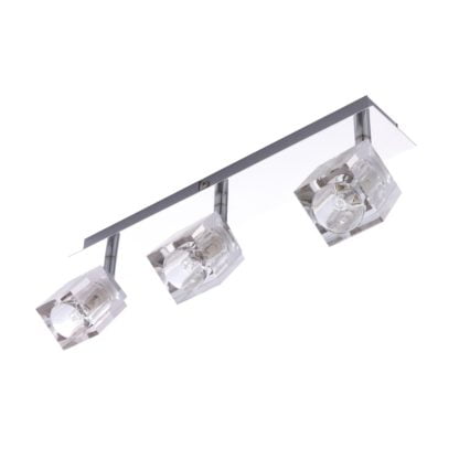 Lampa przysufitowa Crt Italux styl nowoczesny metal szkło chrom CRT-3