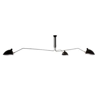 Lampa przysufitowa DAVIS Italux styl nowoczesny stal czarny MDE610-3