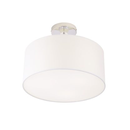 Lampa przysufitowa ELEGANCE Maxlight styl nowoczesny tkanina akryl biały chrom P0059