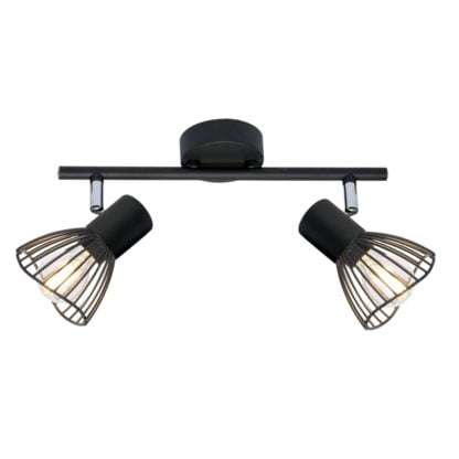 Lampa przysufitowa FLY CANDELLUX 2X40W E14 czarny 92-61898