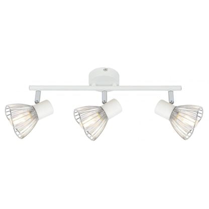 Lampa przysufitowa FLY CANDELLUX 3X40W E14 biały chrom 93-61973