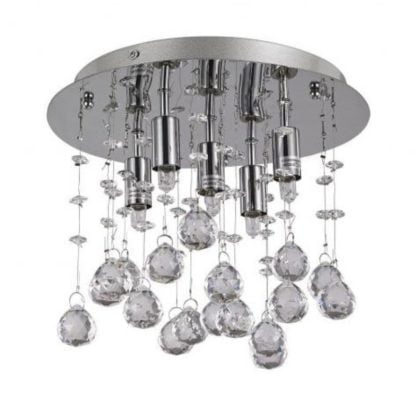 Lampa przysufitowa IDEALLUX MOONLIGHT styl glamour metal